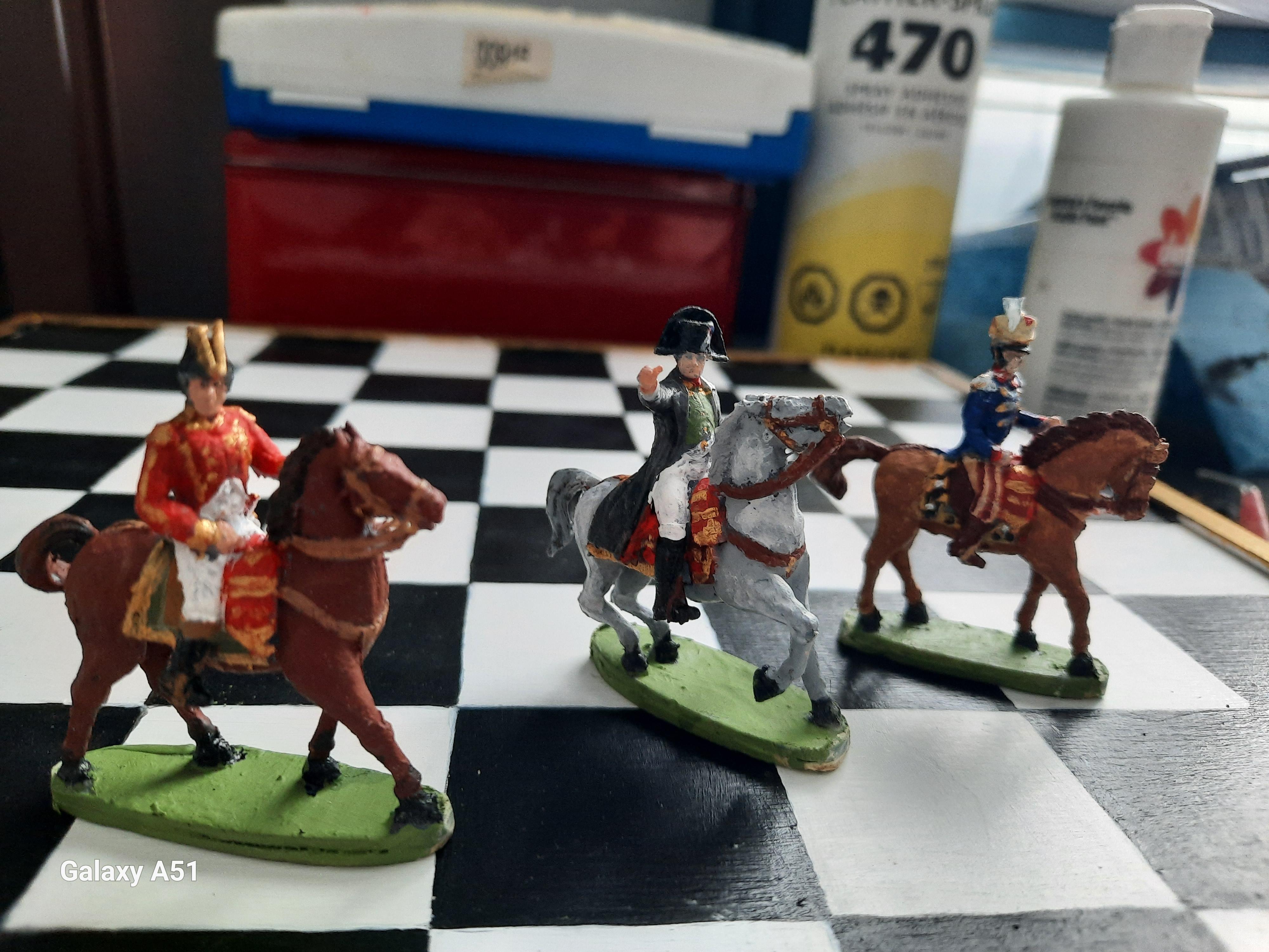 Customer-painted Napoleon and Generals, first view