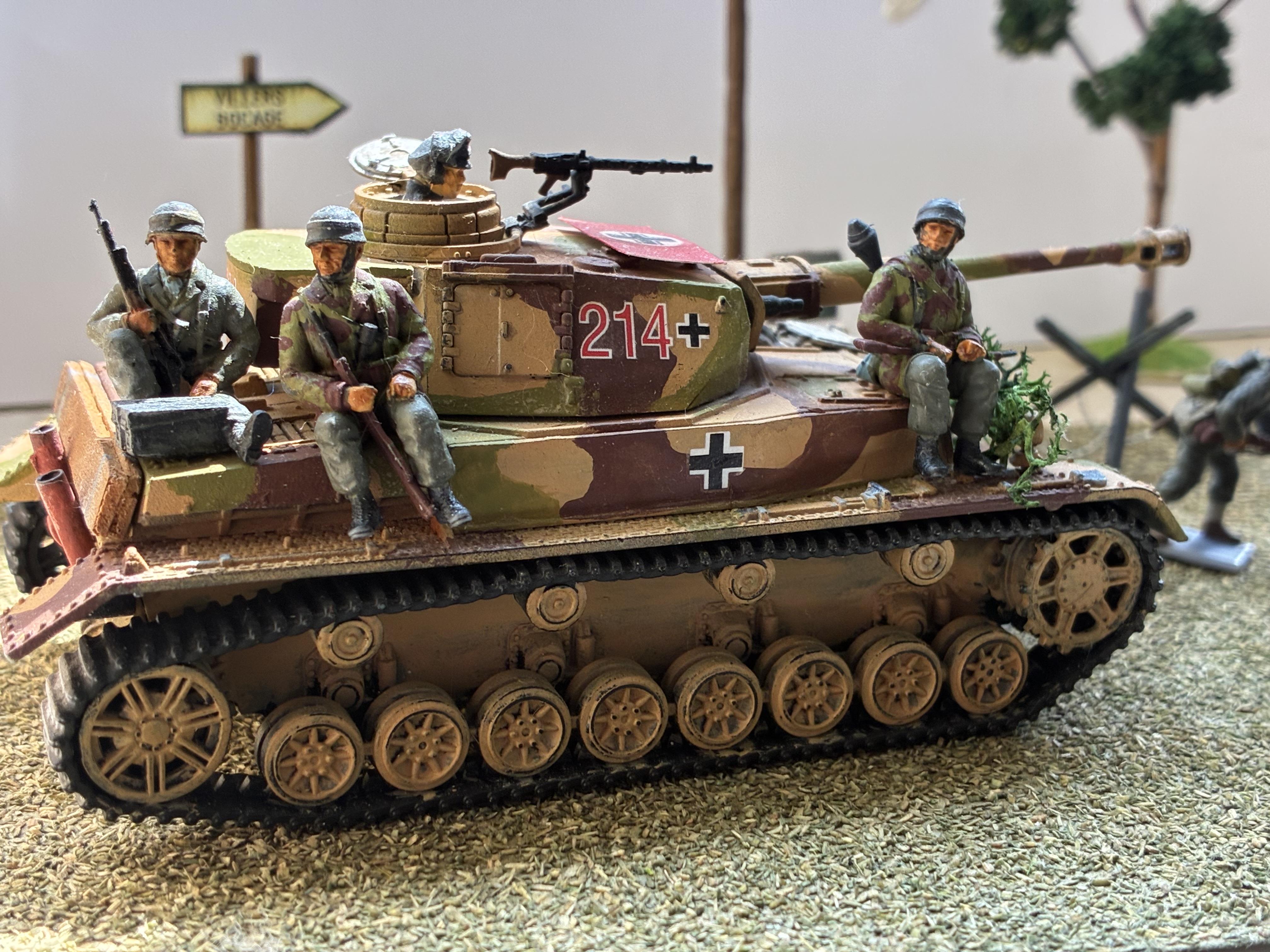 Customer-painted German Paratrooper Tank Riders, first view