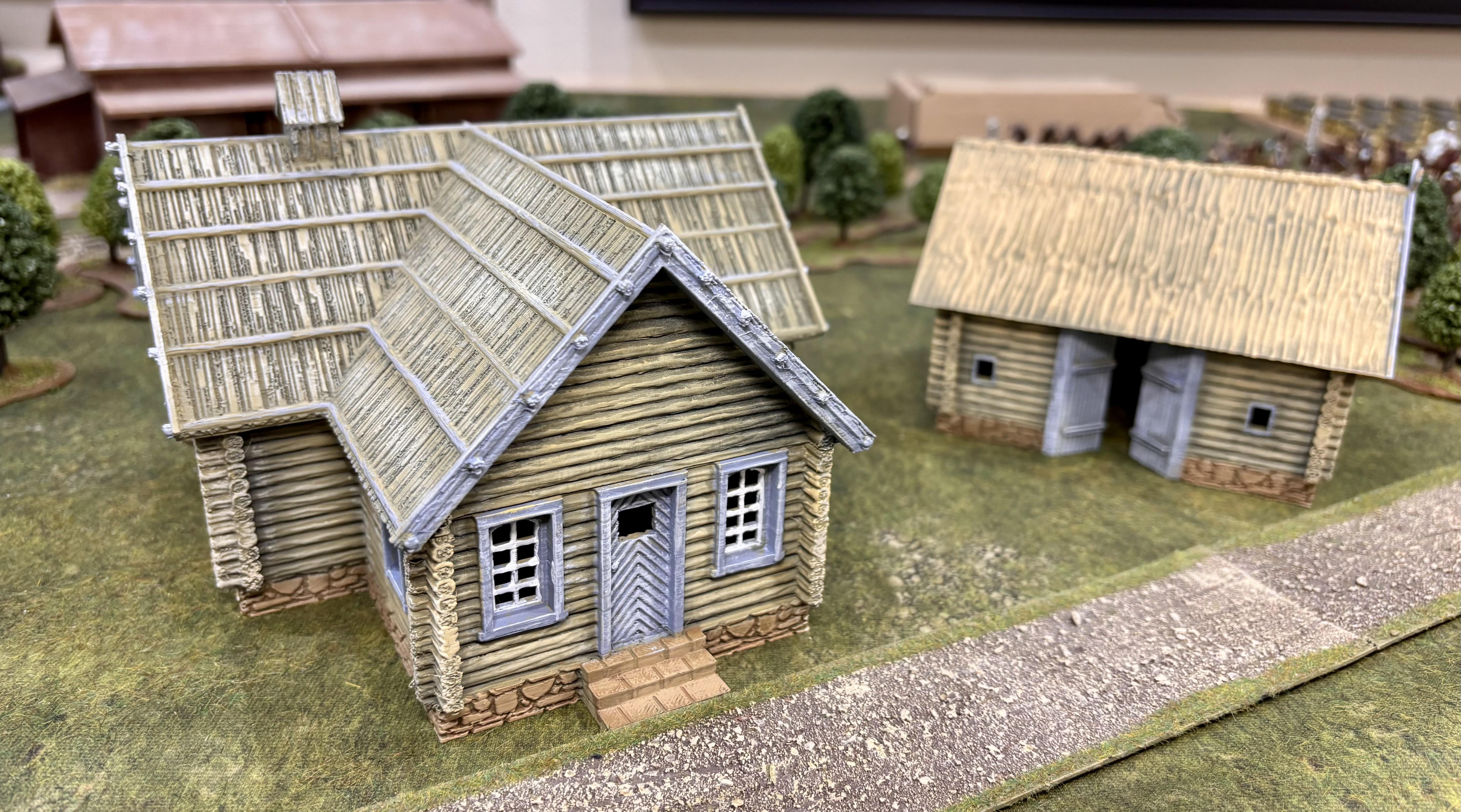 Customer-painted Russian Barn 1, first view