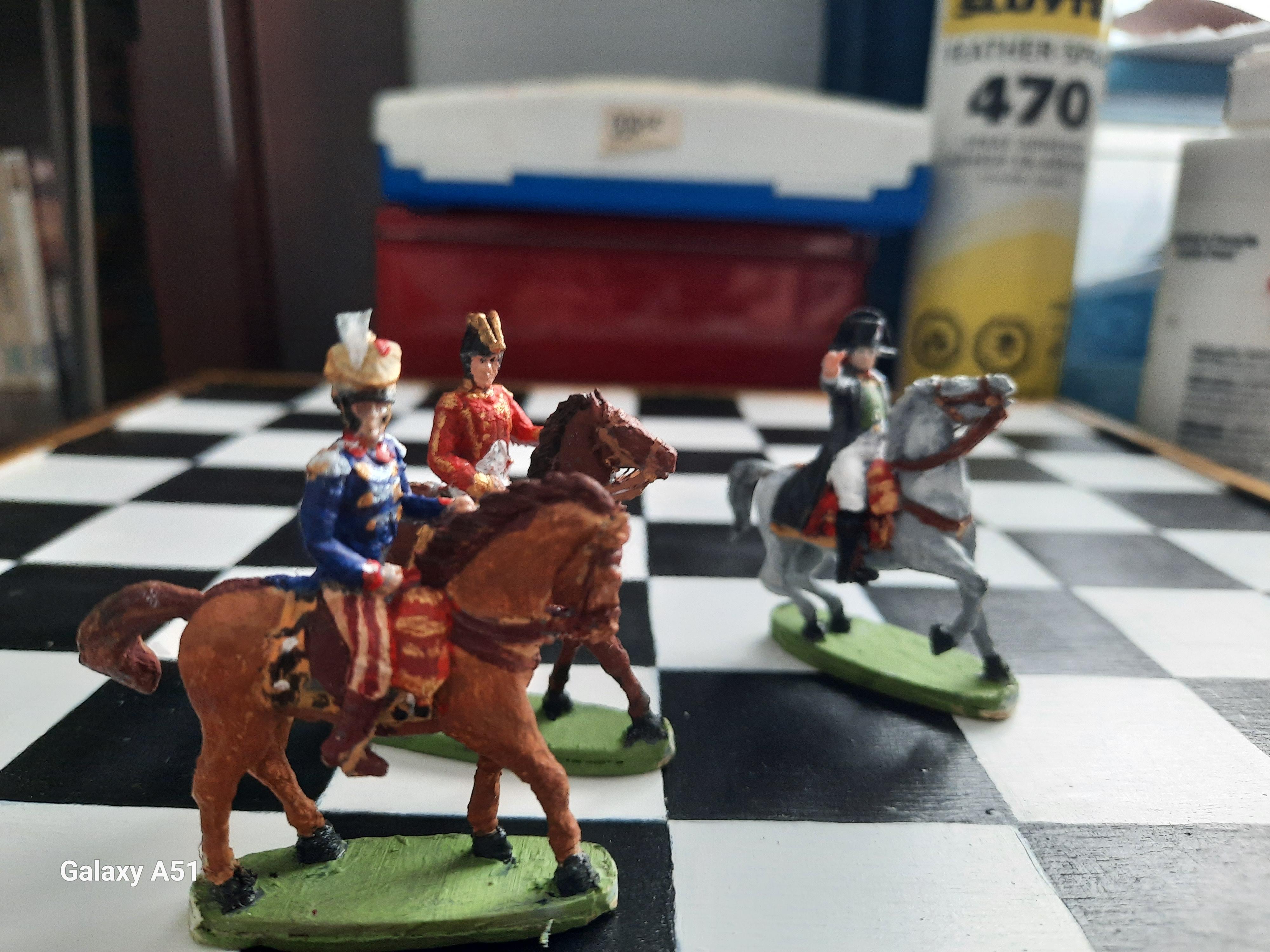 Customer-painted Napoleon and Generals, second view