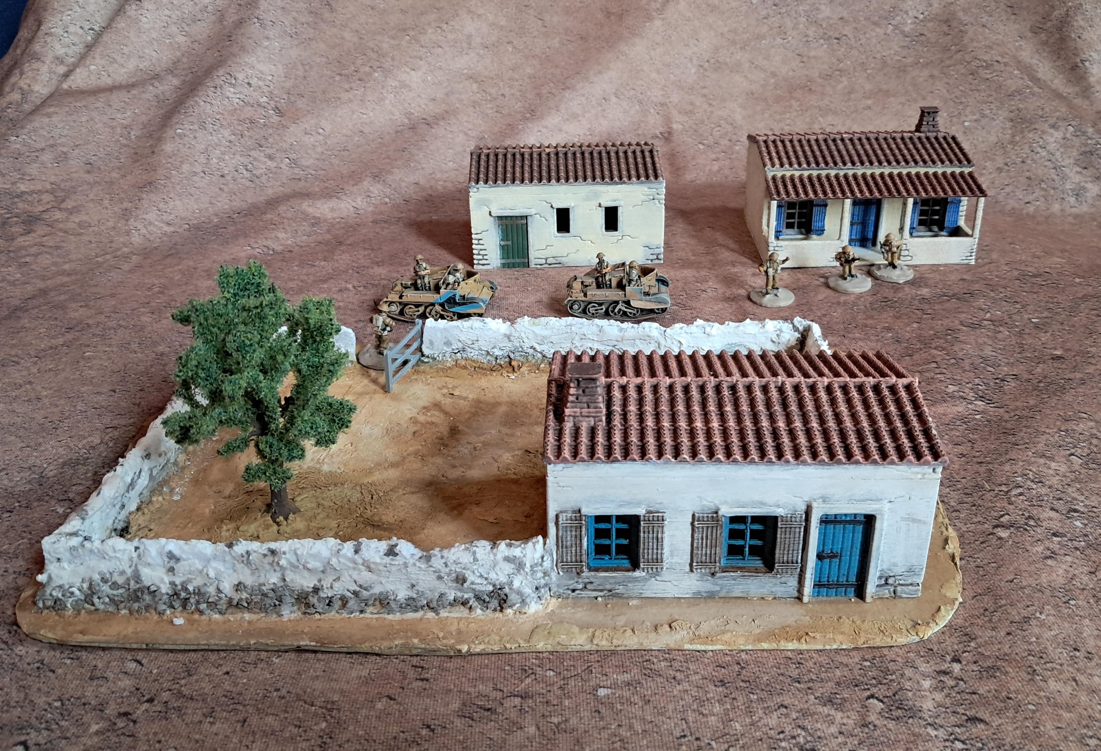Customer-painted Mediterranean Rural Buildings